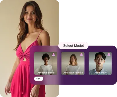 AI Fashions Model Hero