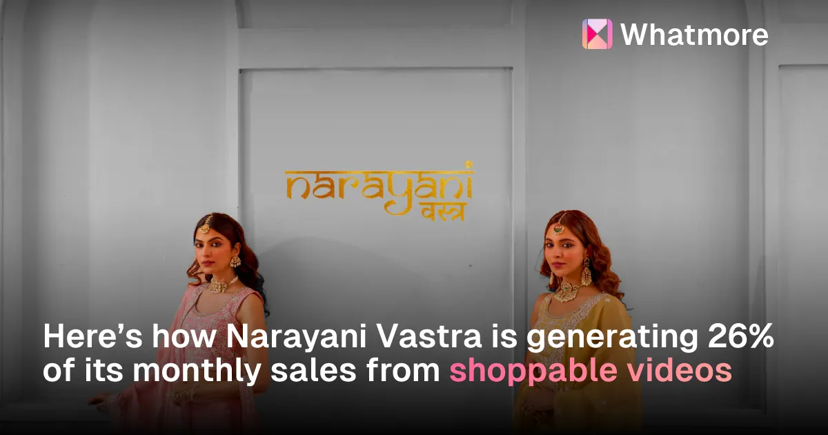 How Narayani Vastra generates sales from shoppable videos